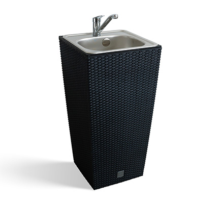 Záhradné umývadlo Lavabo Ratan antracit