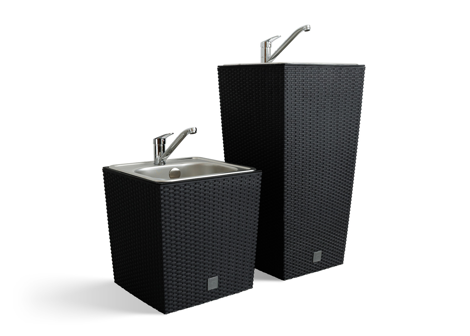 Záhradné umývadlo Lavabo Ratan Mini antracit